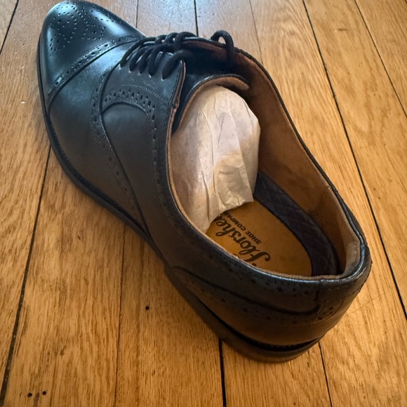 NIB Florsheim Black Smooth Leather Oxfords Black Size 9.5W main image 12